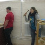 Montage der Arbeitsplatte